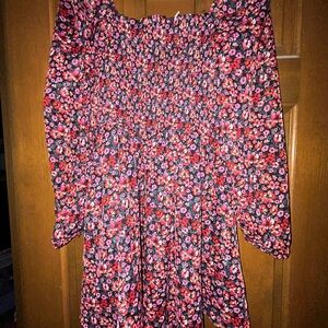 Miami Red and Pink Off the Shoulder Sundress